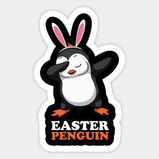 EASTER BUNNY DABBING - EASTER PENGUIN Sticker